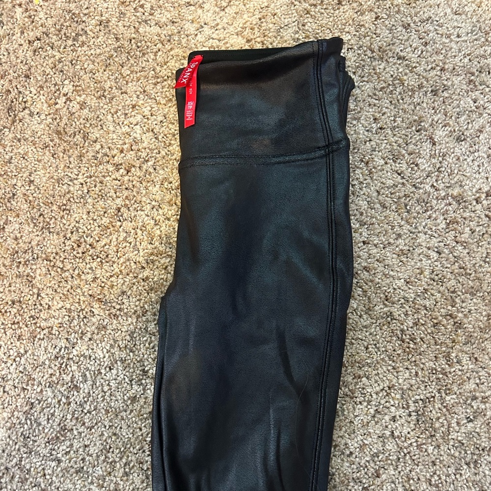 SPANX XS leather leggings